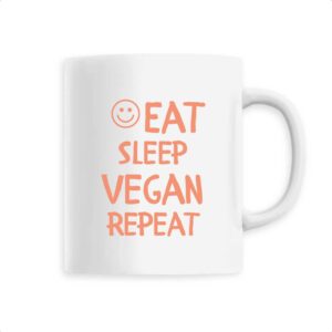 Ceramic mug- Eat Sleep Vegan Repeat